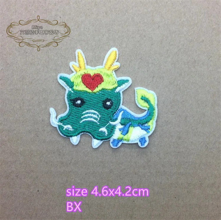 1 шт. Вышитые животные китайского зодиака термоклейкие Мультяшные нашивки