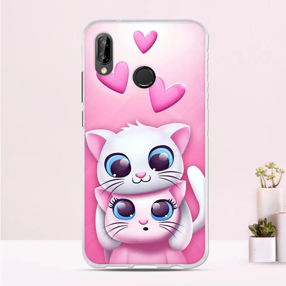 Чехол для Huawei P20 Lite силиконовый чехол защитный телефона задняя крышка Nova 3e 5 84