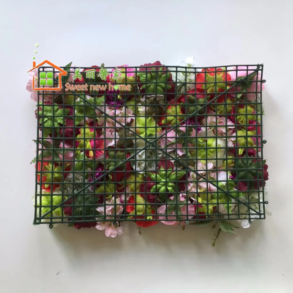 3D Artificial Flower Wall DIY Wedding Background New Hydrangeas Royal Rose Lawn Pillar Fake Plate Road Lead Home | Дом и сад