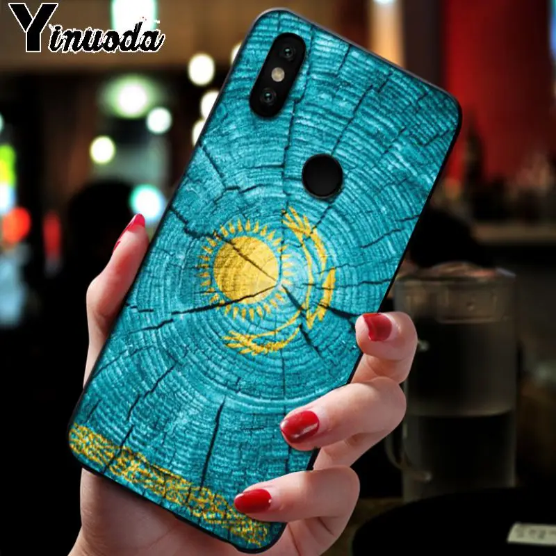 Чехол Yinuoda с казахским флагом для сотового телефона xiaomi redmi 7 5plus 6pro 6a 4x go note5 note7