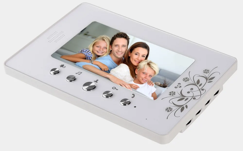 7 &quotЖК-монитор видеодомофон домофон система ИК ночного видения камера 1-carmera