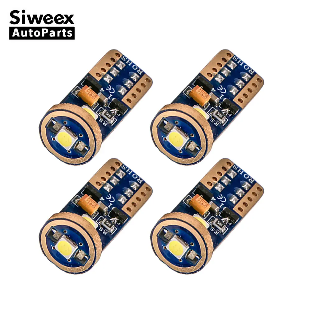 

4 PCS T10 Car Led W5W 194 3030 3 SMD Auto Indicator Turn Signal Parking Reading Lamps Canbus NO ERROR 12V License Plate Lights