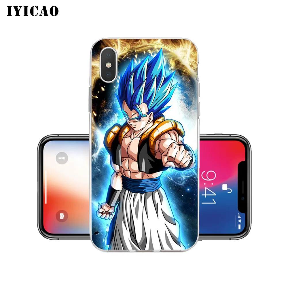 IYICAO Gogeta Dragon Ball Мягкий силиконовый чехол для телефона iPhone X XR XS MAX 6 6s 7 8 Plus 5 5S SE TPU |