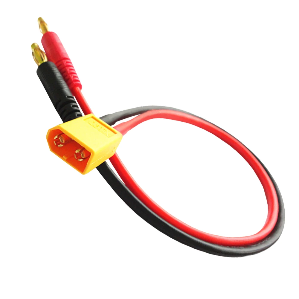Новый кабель питания постоянного тока 300 мм 14AWG XT60 штекер до 4 гнездо