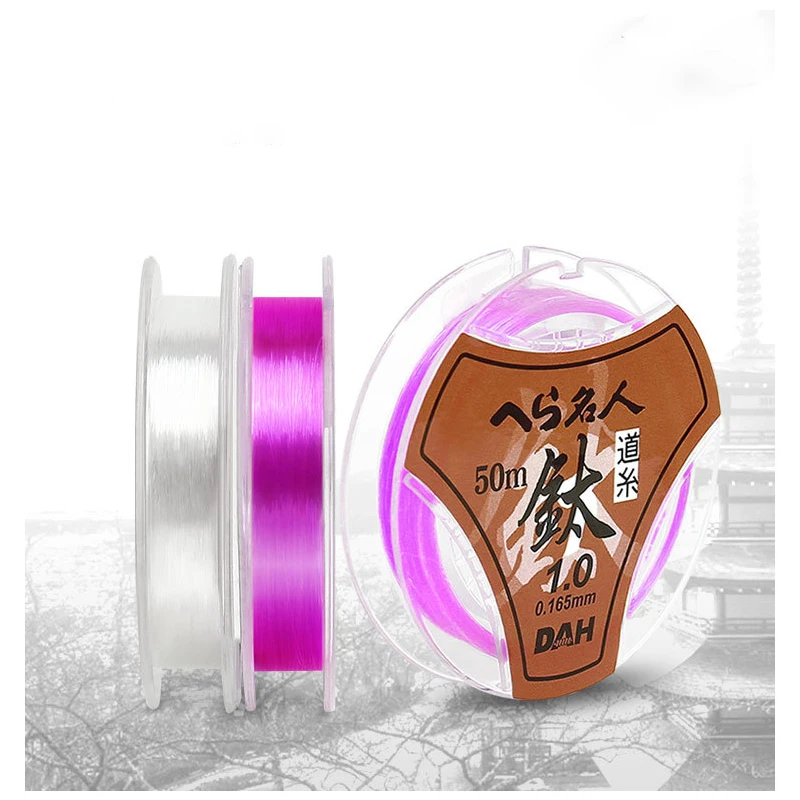 Японская импортная НЕОБРАБОТАННАЯ шелковая рыболовная леска 50 метров