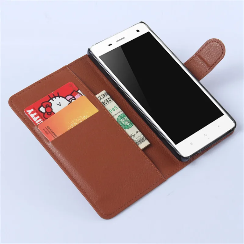 Для Xiaomi mi 4 Чехол-Кошелек Xio Xia Кожаный флип-чехол для M4 СТЕНД слот sim-карты Fundas Capas 5