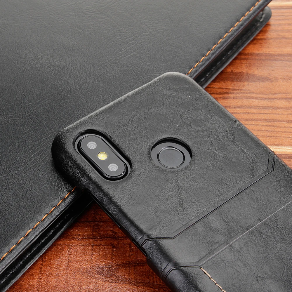 Luxury Phone Case For Xiaomi Mi A1 A2 8 9 SE PU Leather + PC Card Holder Cover Redmi 5 Plus Note Pro Half-Wrapped |