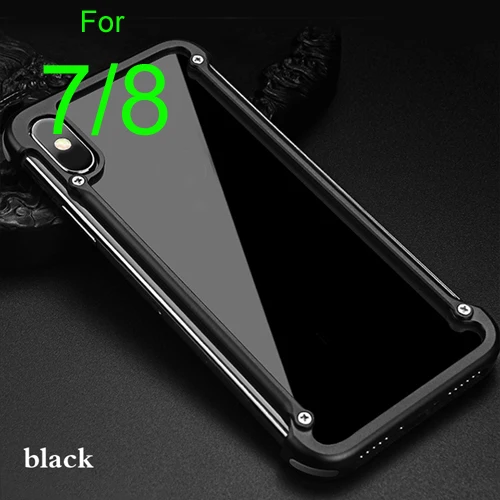 Металлический Utral-Thin Corver бампер чехол для iPhone XR, Простой деловой стиль с выемкой дизайн и силиконовая подушка безопасности - Цвет: black