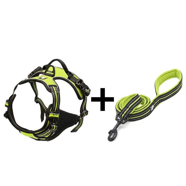 Neon green Truelove не Тянет Поводок и поводок для собак, Набор светоотражающих мягких жилетов для чихуахуа, поводок для собак, питомцев, магазин, Прямая поставка - Цвет: Neon green