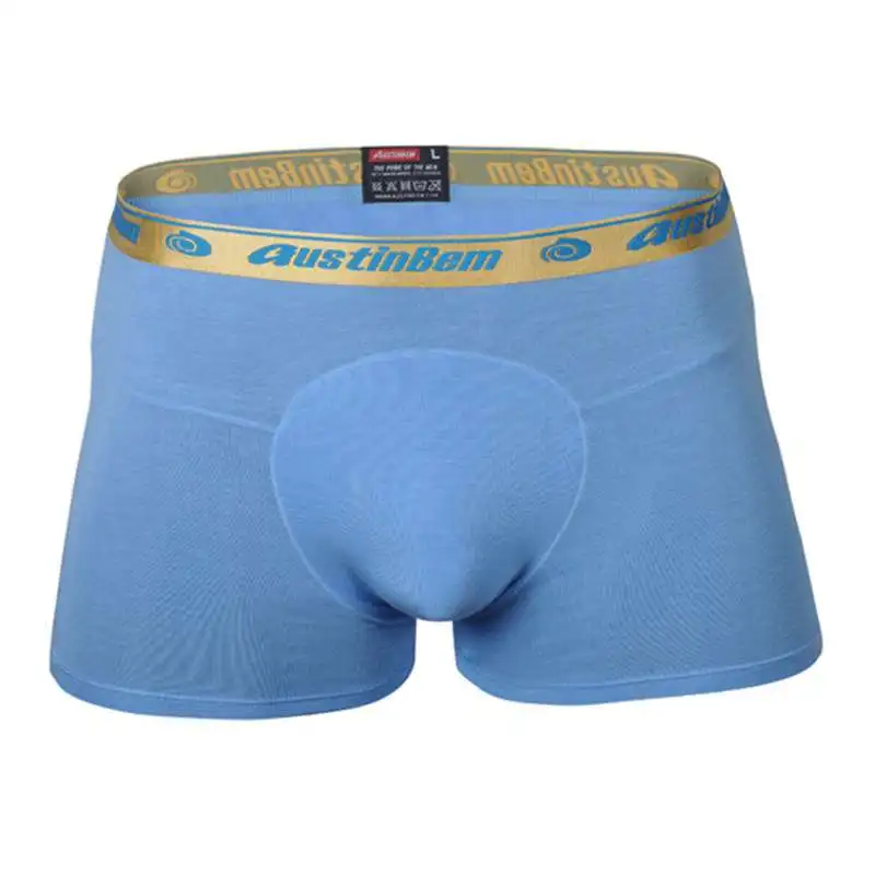 Мужское нижнее белье модные трусы с круглым выпуклым мешочком хлопковые удобные