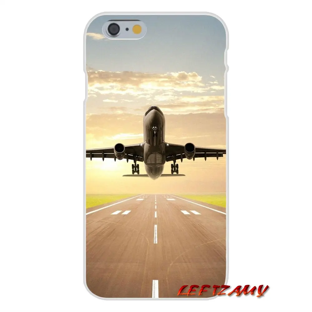 Прозрачный мягкий чехол для iPhone X XR XS MAX 4 4S 5 5S 5C SE 6 6S 7 8 Plus ipod touch Pink aircraft sky cloud