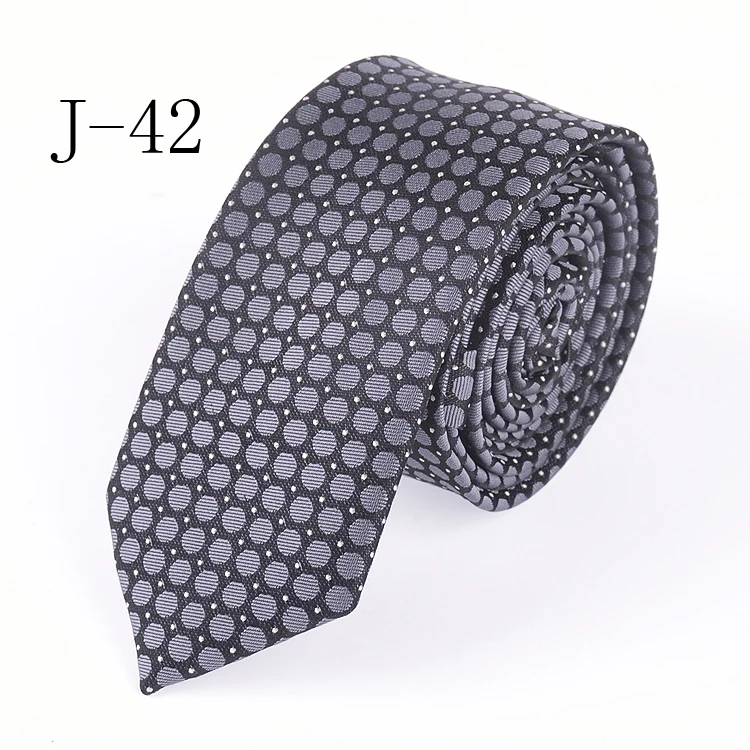 

Fashion 5cm Classic Design Ties Fancy Gray Dot Neck Tie High Quality Jacquard Woven Gravatas for Men