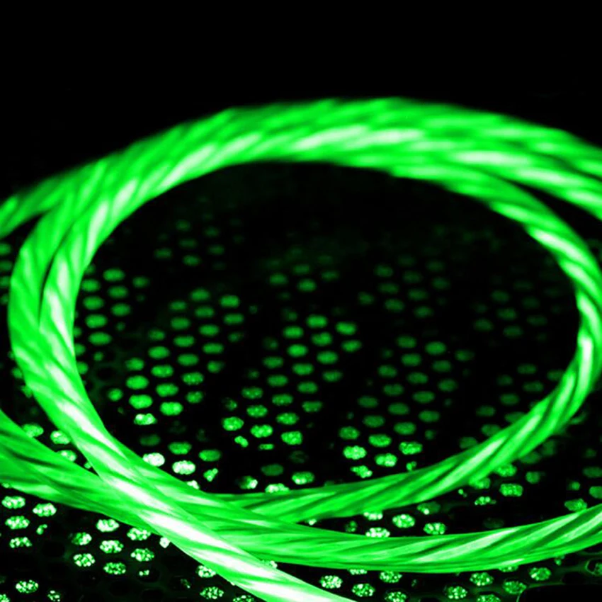 LED Flash Light Magnetic USB Type C Cable Fast Charging Data Cable Charger USB C Cable For XiaoMi Huawei Samsung S9 Oneplus 6T