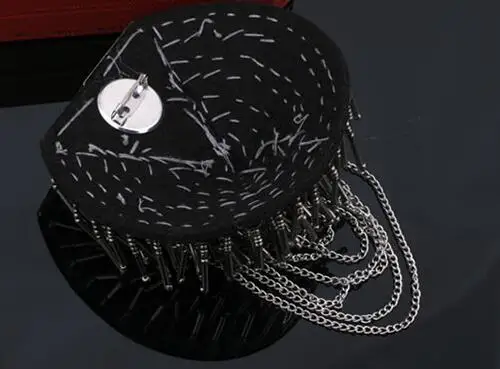 Блейзер Epaulet унисекс аксессуары/высокая бахромой из металла панк плеча эполет/шипы брошь ручной работы