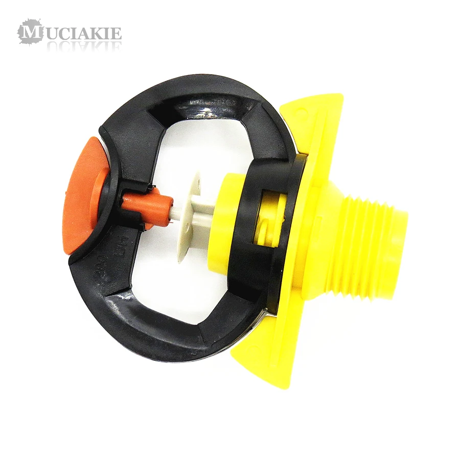 MUCIAKIE 1PC 1/2'' Male Threaded Garden Sprinker Middle Distance 360 Degrees Rotatable Sprinkler for Lawn Greenhouse Irrigation | Дом и