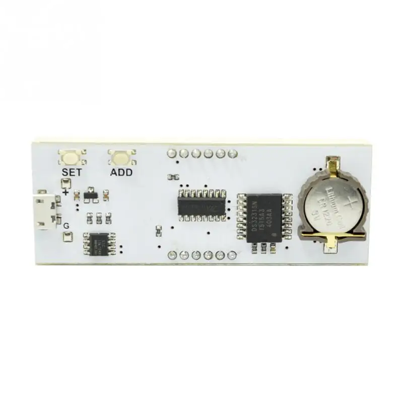 Electronic Clock LED Display 0.8inch Dot Matrix Digital Kit Car 5V Mciro USB Powered Night Light |