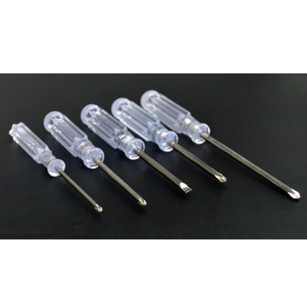 Meterk 5Pcs Mini Screwdriver Set for Phone Computer Repair Tool Bit Transparent Slotted Screw driver | Инструменты