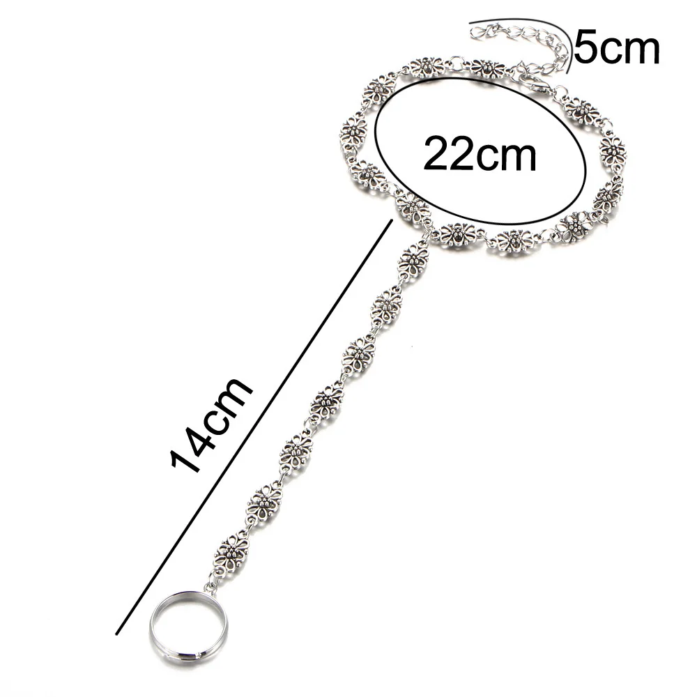 Антикварные Серебристые ножные аксессуары Женские сексуальные сандалии босиком