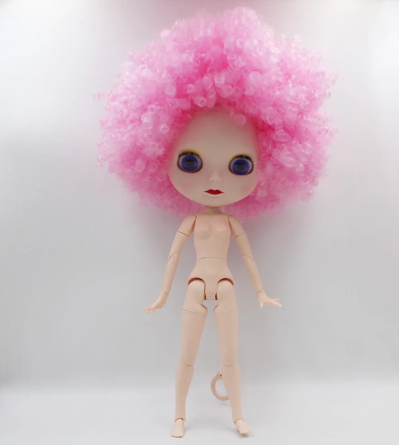 Бесплатная доставка BJD шарнир RBL-752 DIY Обнаженная кукла Blyth подарок на день рождения для девочки 4 цвета большие глаза куклы с красивыми волосами милая игрушка