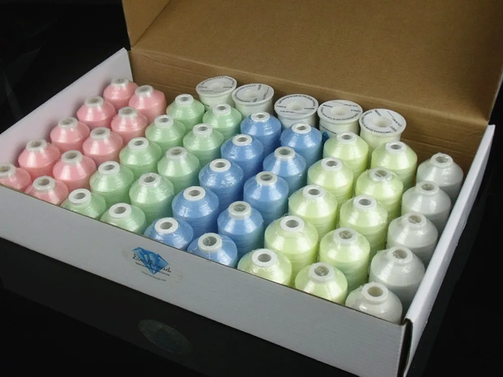 50 светится в темноте нить накаливания лунный свет швейная для вышивки светящаяся