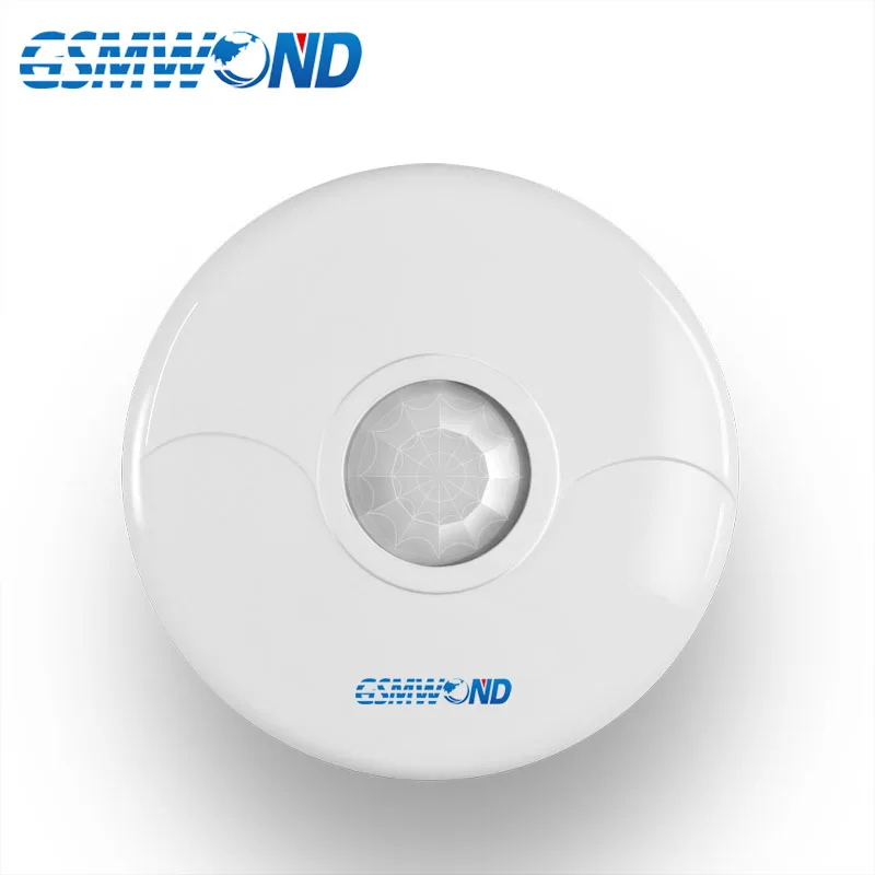Беспроводной потолочный датчик движения с углом обзора 360 градусов 433 МГц