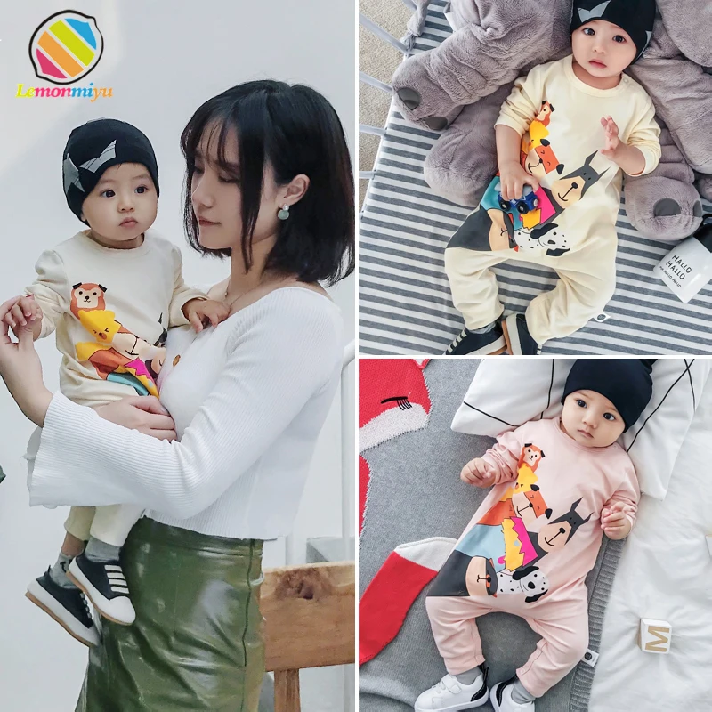 Lemonmiyu для маленьких девочек Одежда новорожденных хлопковые комбинезоны с