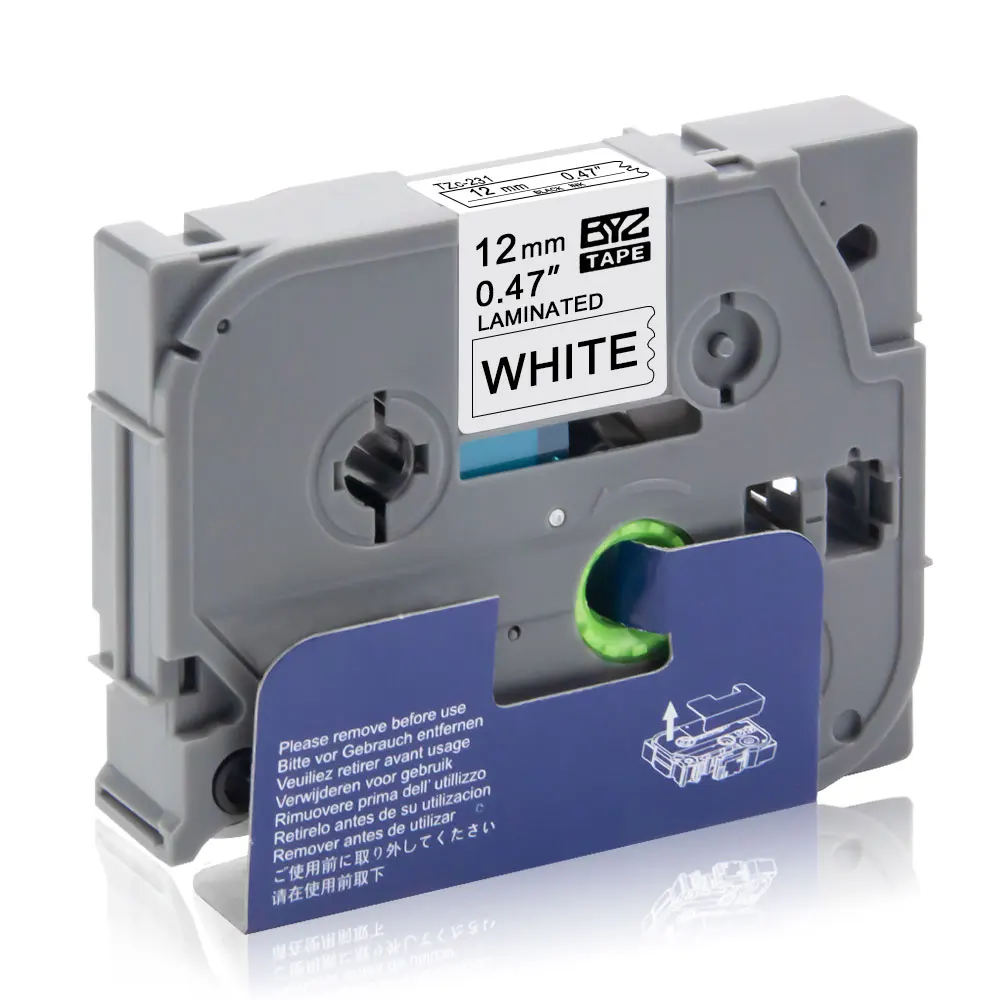 Absonic 12 мм TZe Ленты Совместимость для Brother запечатанных лент для PTouch TZe-131 TZe-231 TZe-431 TZe-531 TZe-631 TZe-731 PT-D210 PT-H110