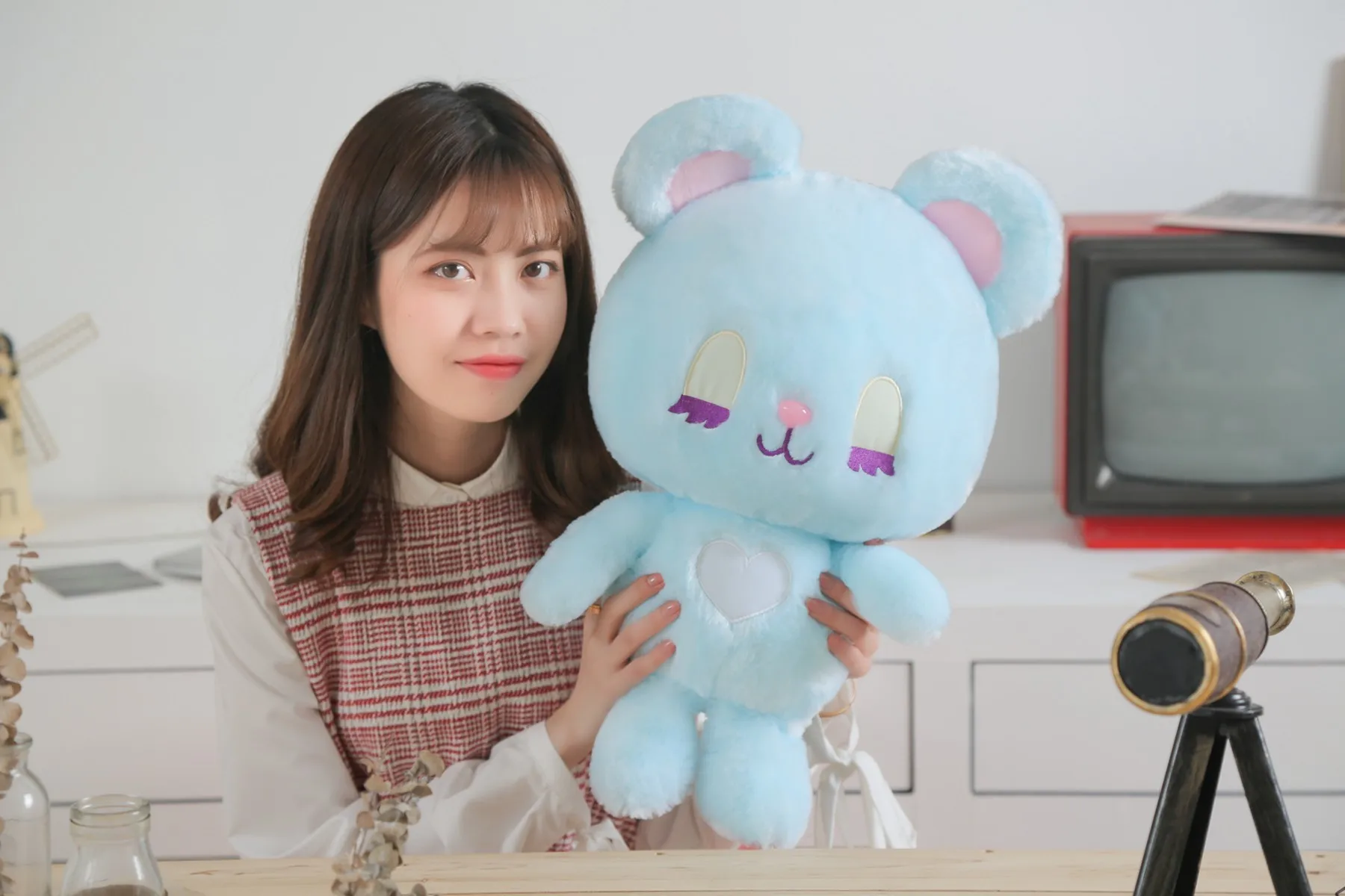 35*40 см милый кролик медведь Kawaii кукла животных мягкая плюшевая игрушка качество ребенок спящий подарок на день рождения девочка детское украшение