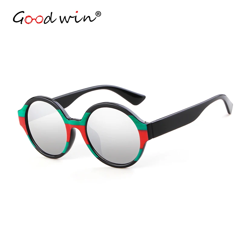 Женские и мужские зеркальные солнцезащитные очки Good Win винтажные круглые в стиле