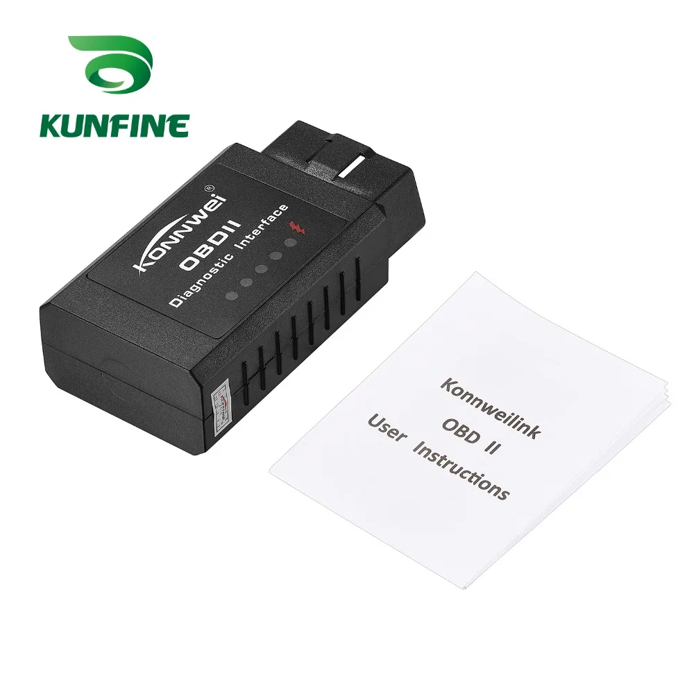 Автомобильный мини сканер KW910 ELM327 считыватель кодов Bluetooth инструмент для
