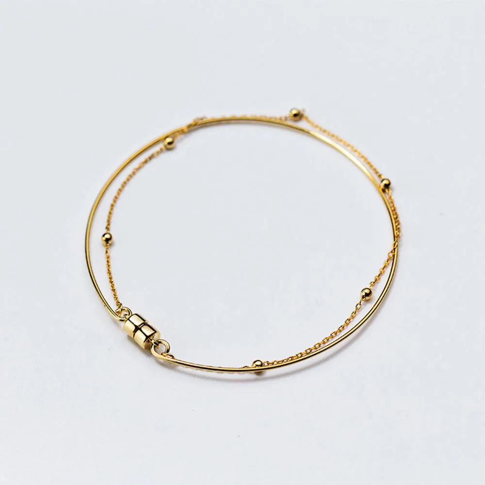 Золотые Многослойные браслеты 100% Серебро 925 пробы Tobilleras Pulsera Para Tobillo винтажные