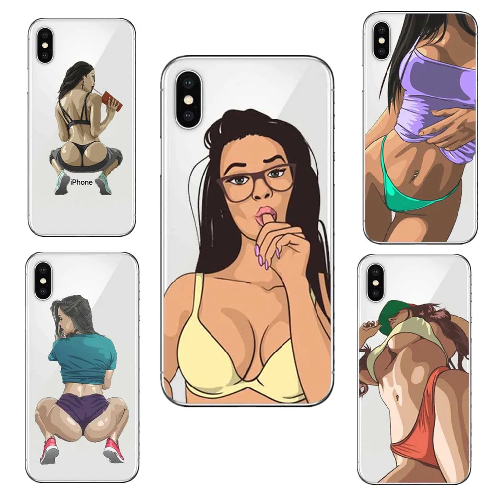 Сексуальная горячая девушка лето Twerk It Swag на мягкий прозрачный Футляр для