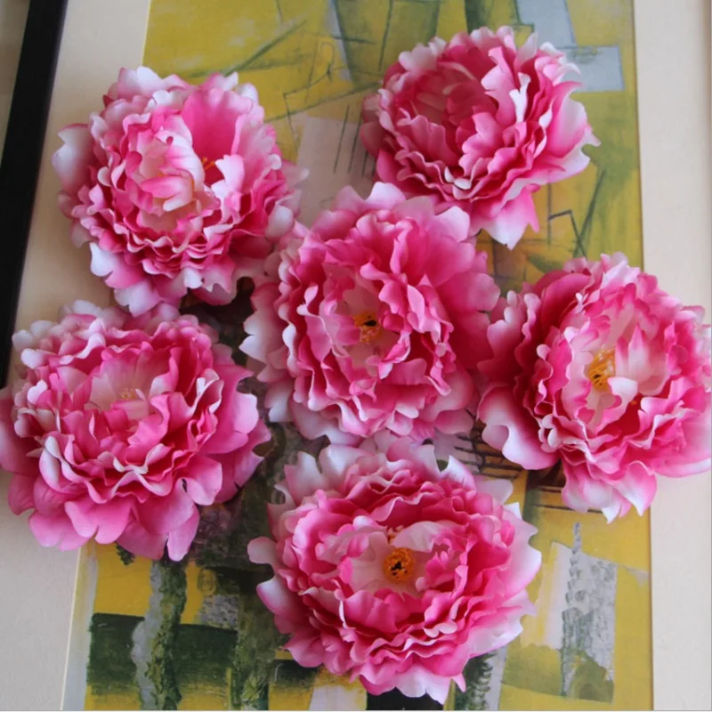 5 шт. искусственные большие шелковые цветы пиона 14 см|flowers for|fake flowersflower for wedding |