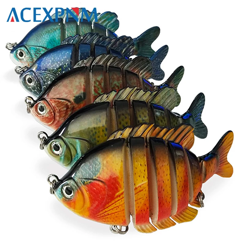 Top Water многосекционная 6 сегментная приманка для окуня Panfish жесткая рыболовная