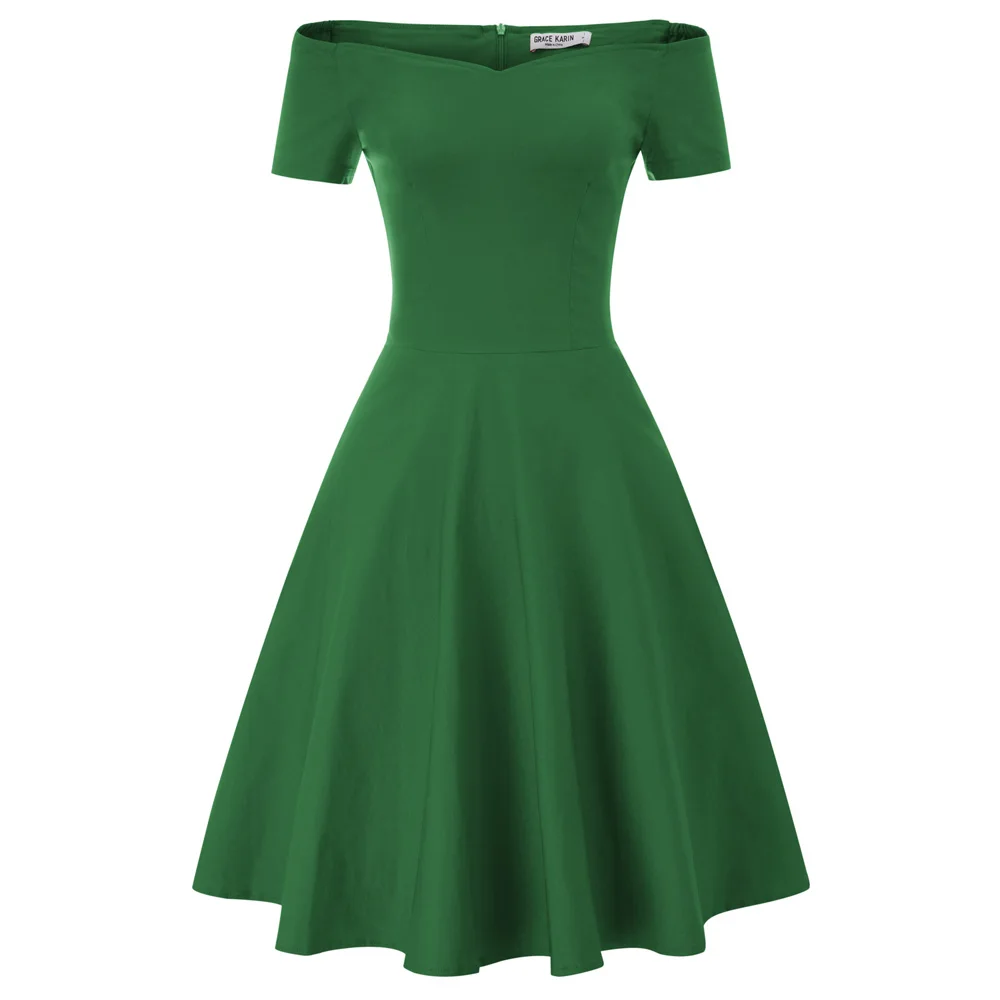 Винтажное платье эластичная Ретро Пин-Ап домохозяйка вечерние качели