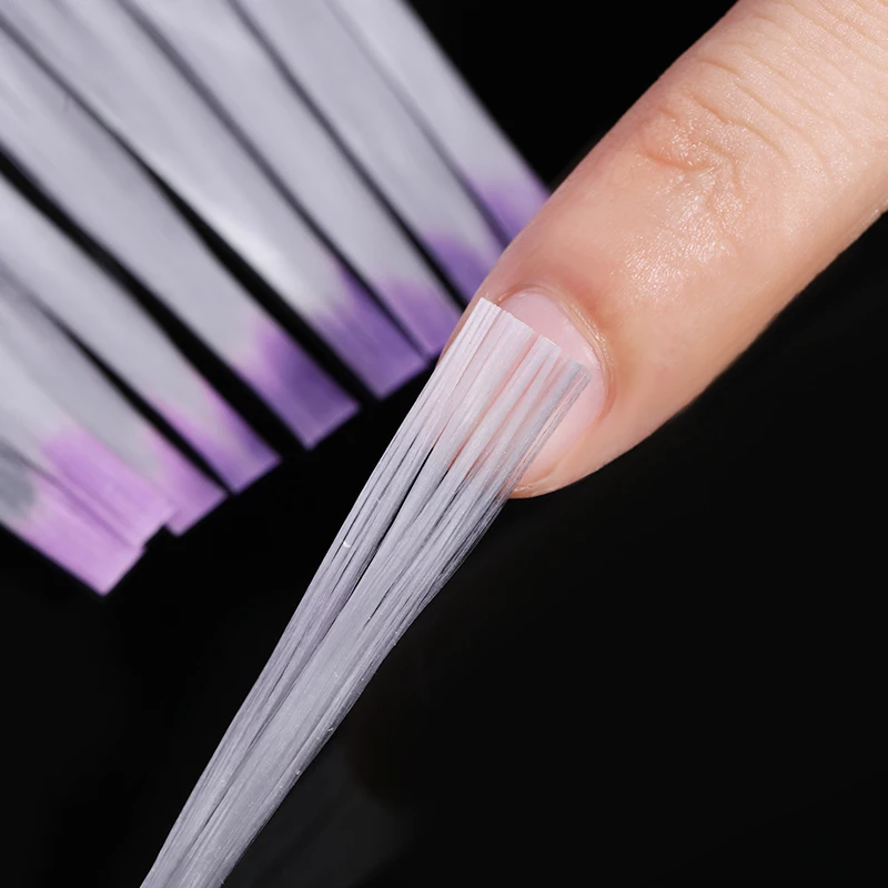 Стекловолоконная форма для наращивания ногтей Fibernails акриловые насадки зажимы