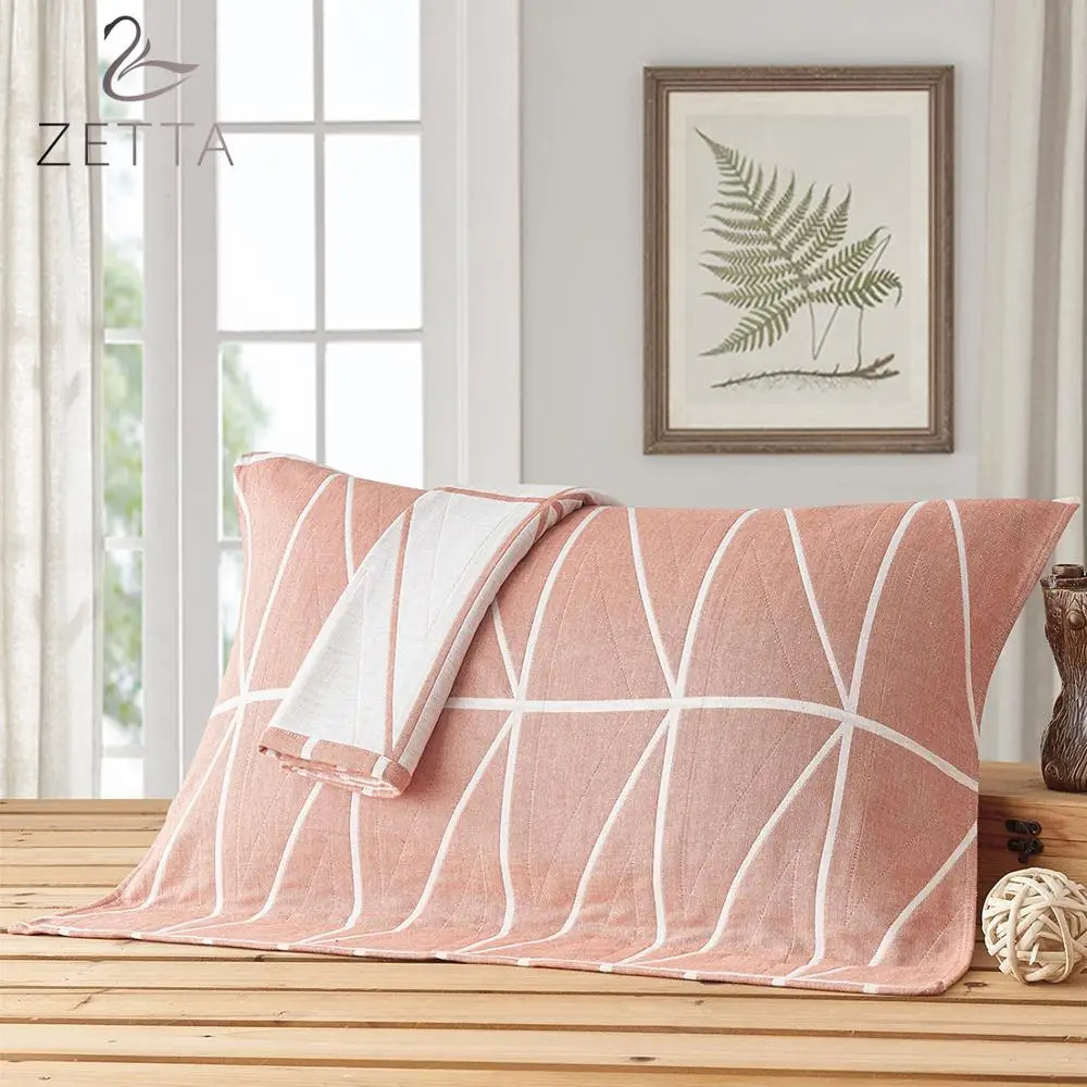 [ZETTA]Cotton three-layer yarn pillow towel to increase thickening pillowcase single student adult couple | Дом и сад