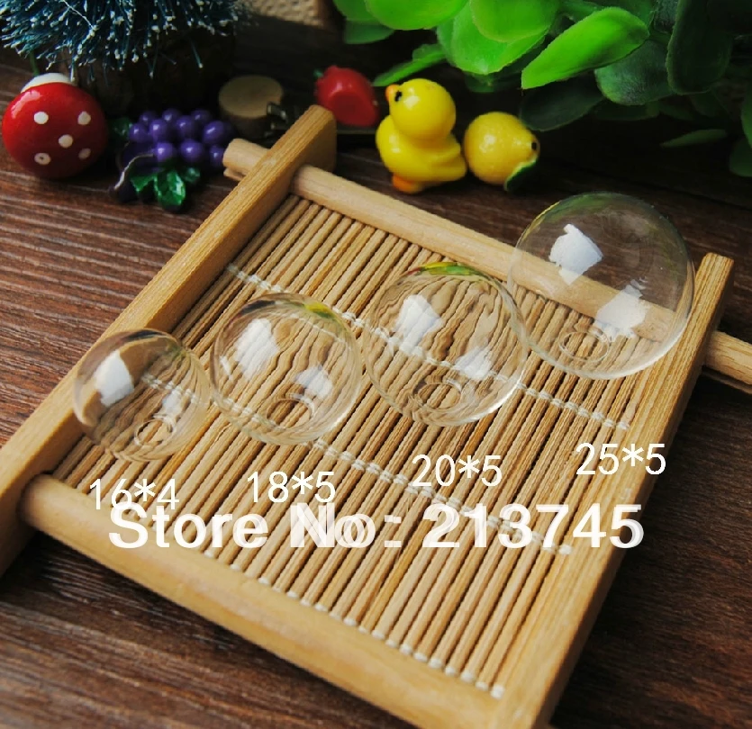 

Freeshipping Glass Globe Bubble Glass Vial Cover Mouth Open Ball DIY Vial Pendant Jewelry (only bottle16*4 18*6 20*6 25*6)