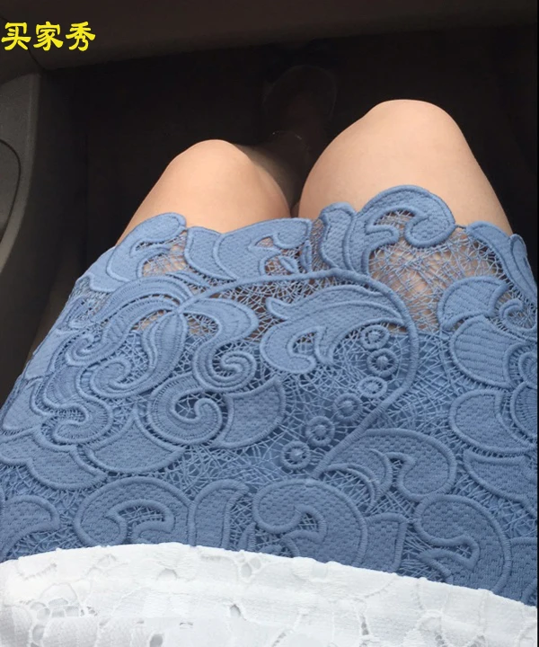 Высокая талия bodycon юбка летние кружевные юбки модные женские большой размер