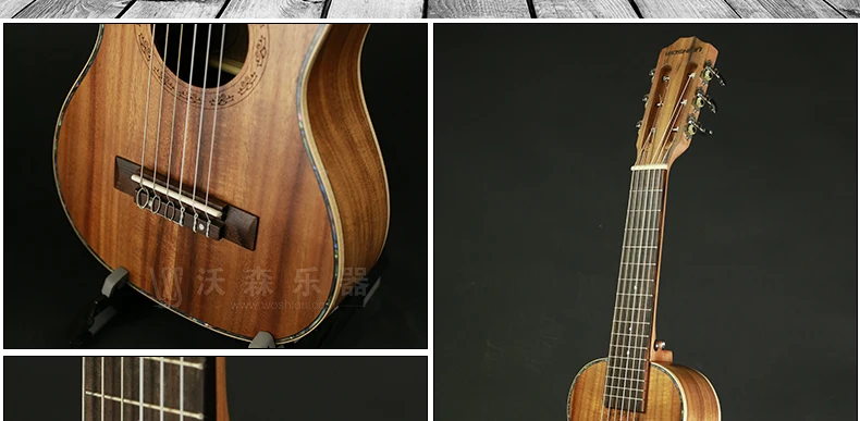 Топовая акустическая электрическая Guitalele Guilele 28 в мини-гитара 6 струн укулеле гитара ra красное дерево Акация ель Sapele