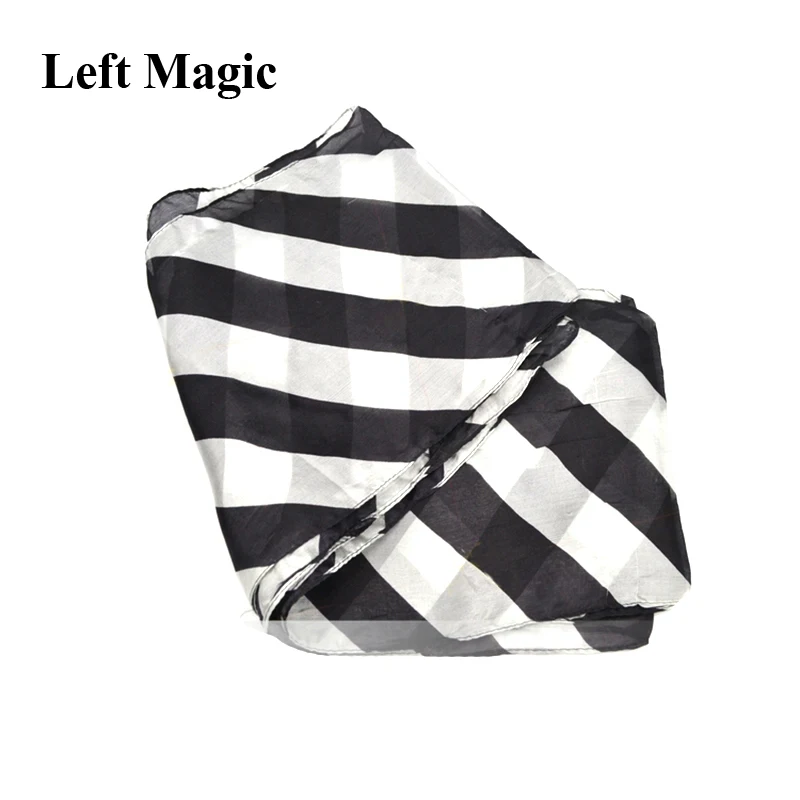 Длинный Волшебный Шелковый магический трюк Красный/черно белый реквизит