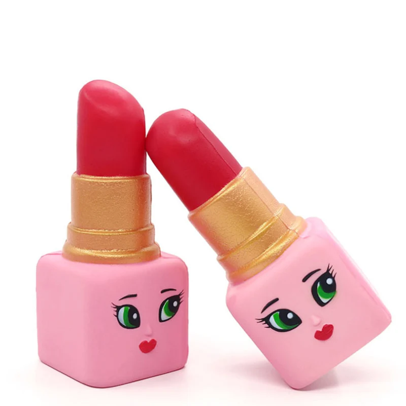 Новинка, Jumbo Kawaii, Женская губная помада, мягкая, медленно поднимающаяся, креативная, мягкая, сжимающая игрушка, хлеб, торт, ароматический, облегчение стресса для детей, Подарочная игрушка