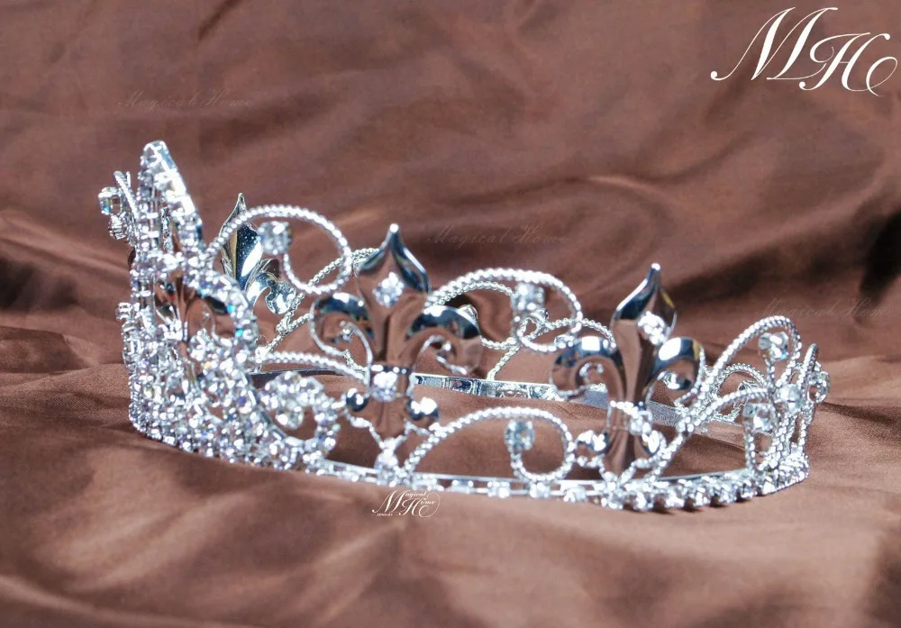 Тиары яркие круглые с кристаллами для детей | Украшения и аксессуары