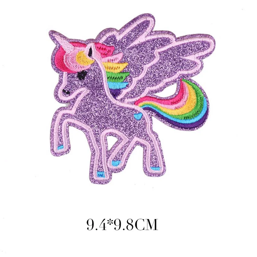 1 шт. новая Радужная Лошадь Животное Нашивка Сердце 70-х Ретро кавайная рокабилли