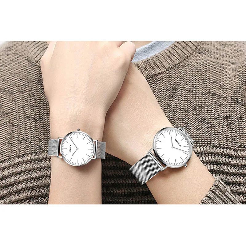 Часы для пар с ремешком кварцевые часы мужчин и женщин|watch for|watches for loverswatches couples |