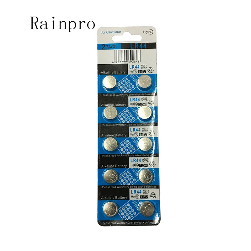 Фото Rainpro 20 шт./лот LR44 44 AG13 A76 L1154 357A кнопочный аккумулятор для игрушек пульт дистанционного управления/часы хорошего качества №2