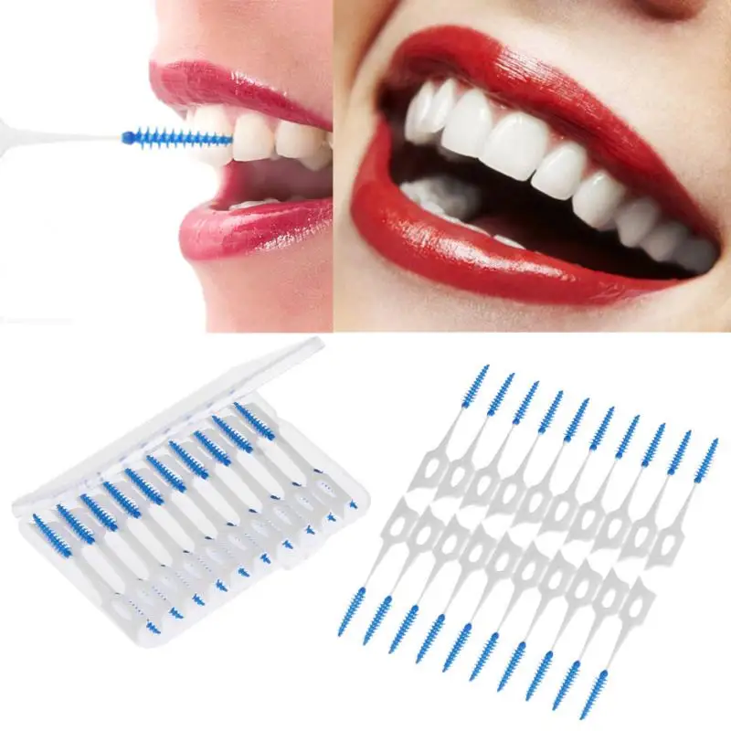 20 шт./40 шт. палочки для чистки зубов|floss brush|brush toothpicksinterdental brush |