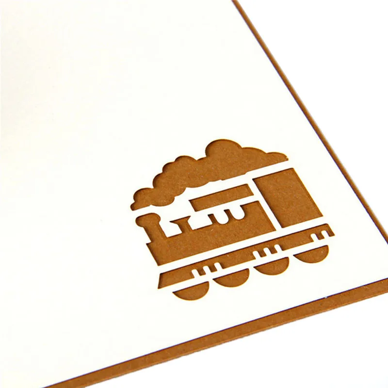 Винтажная 3D выскоченная бумага лазерная резка открытки творческие ручной работы