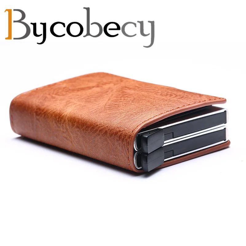 Bycobecy 2019 новый мужской ретро rfid-держатель для карт из алюминиевого сплава с