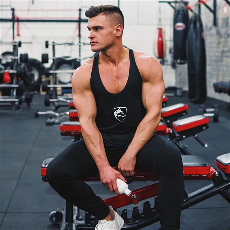 2019 летние Для мужчин бега жилет быстросохнущая Бодибилдинг Бег Жилет для одежда
